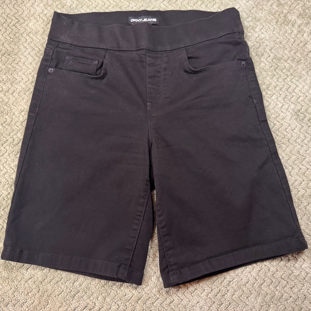 DKNY Women's Black Jean Bermuda Shorts